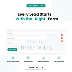 Custom Contact Form Lead Capture Website Design | Spam-Free