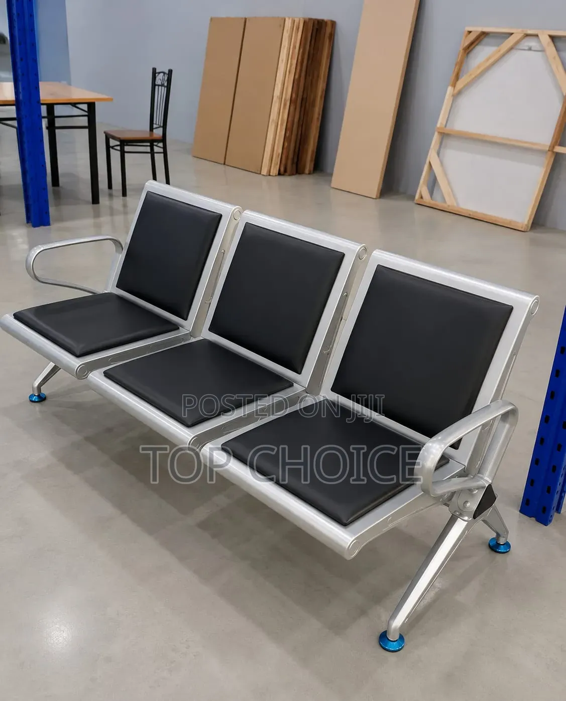 Heavy Duty Link Chair : 3 - Seater Waiting Bench.