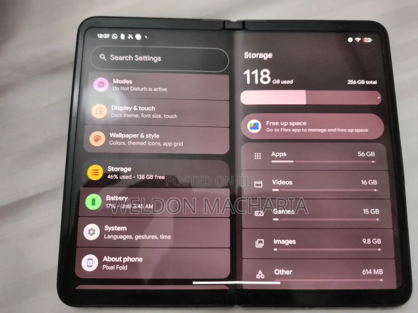 Google Pixel Fold 256 GB Gray