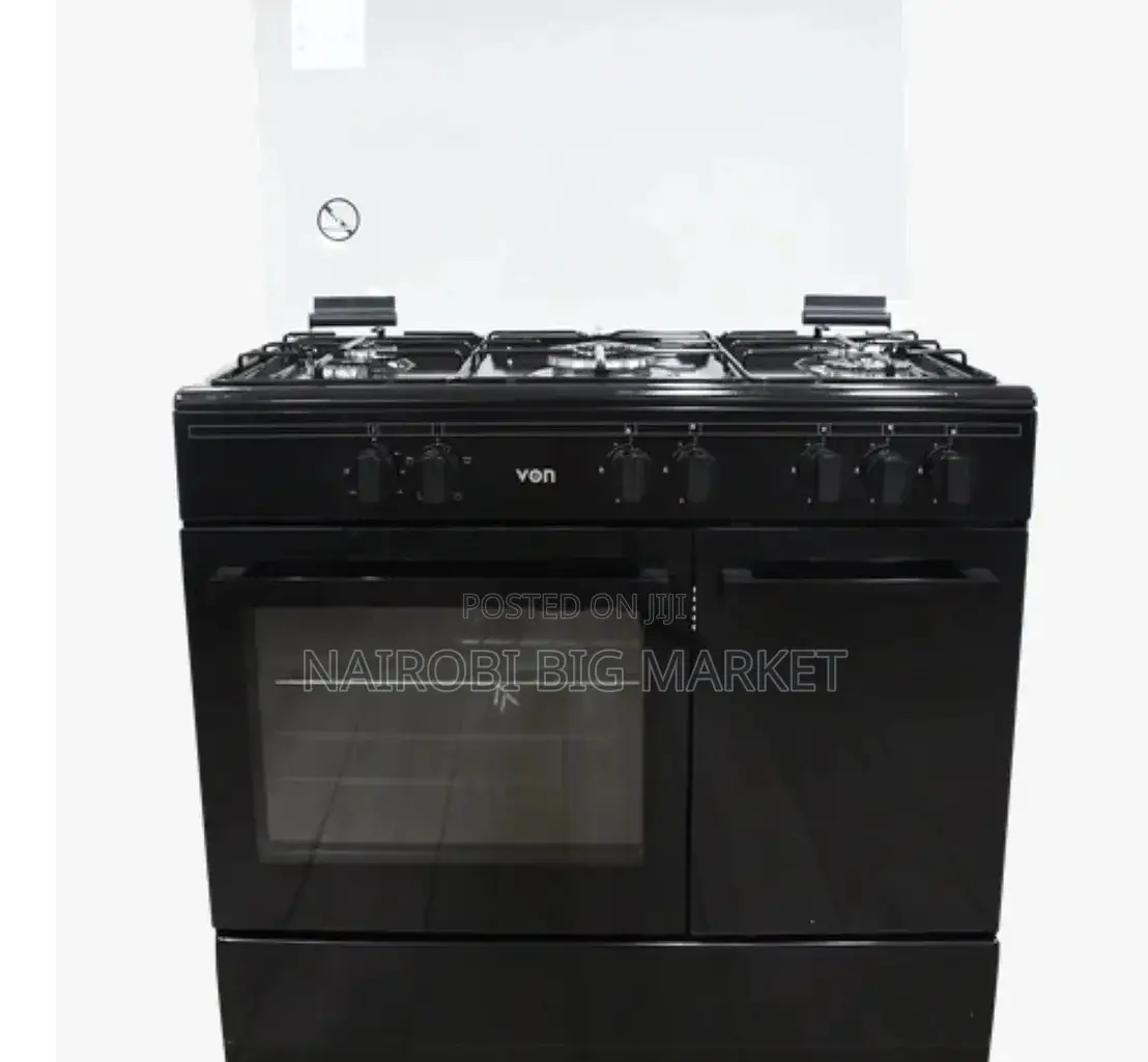 60*90 Von Free Standing Cooker – 5 Gas Burner