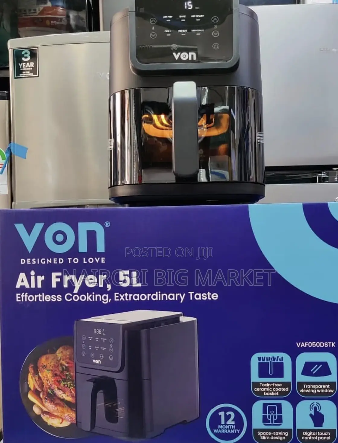 Von 5litres Airfryer