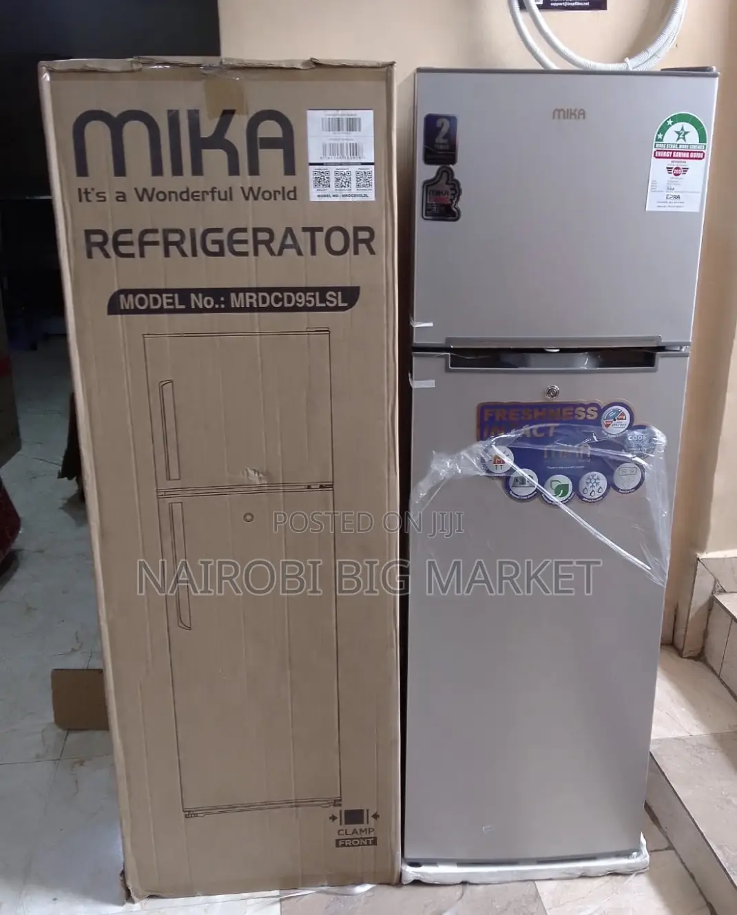 Mika 168 Litres Double Door Refrigerator