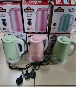 Rashnik Electric Kettles 2.3 Litres
-1500 Watts.
- Fast Boil Water