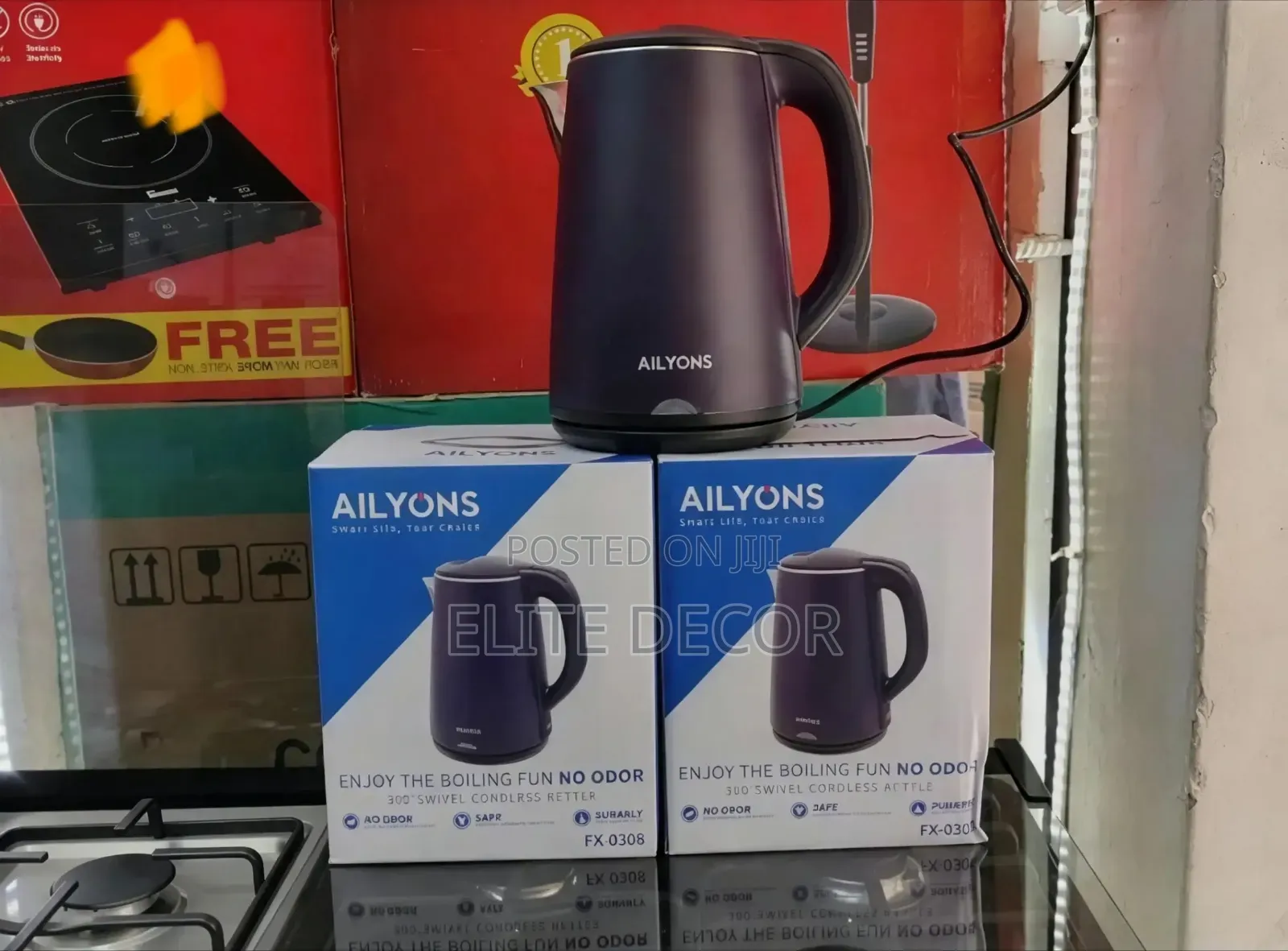 Ailyons 2.2l Electric Plastic Kettle – Fast Boil With Auto Shut-Off
