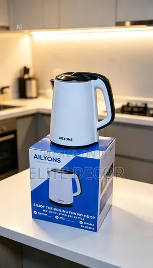 Ailyons 2.2ltr Cordless Plastic Electric Kettle