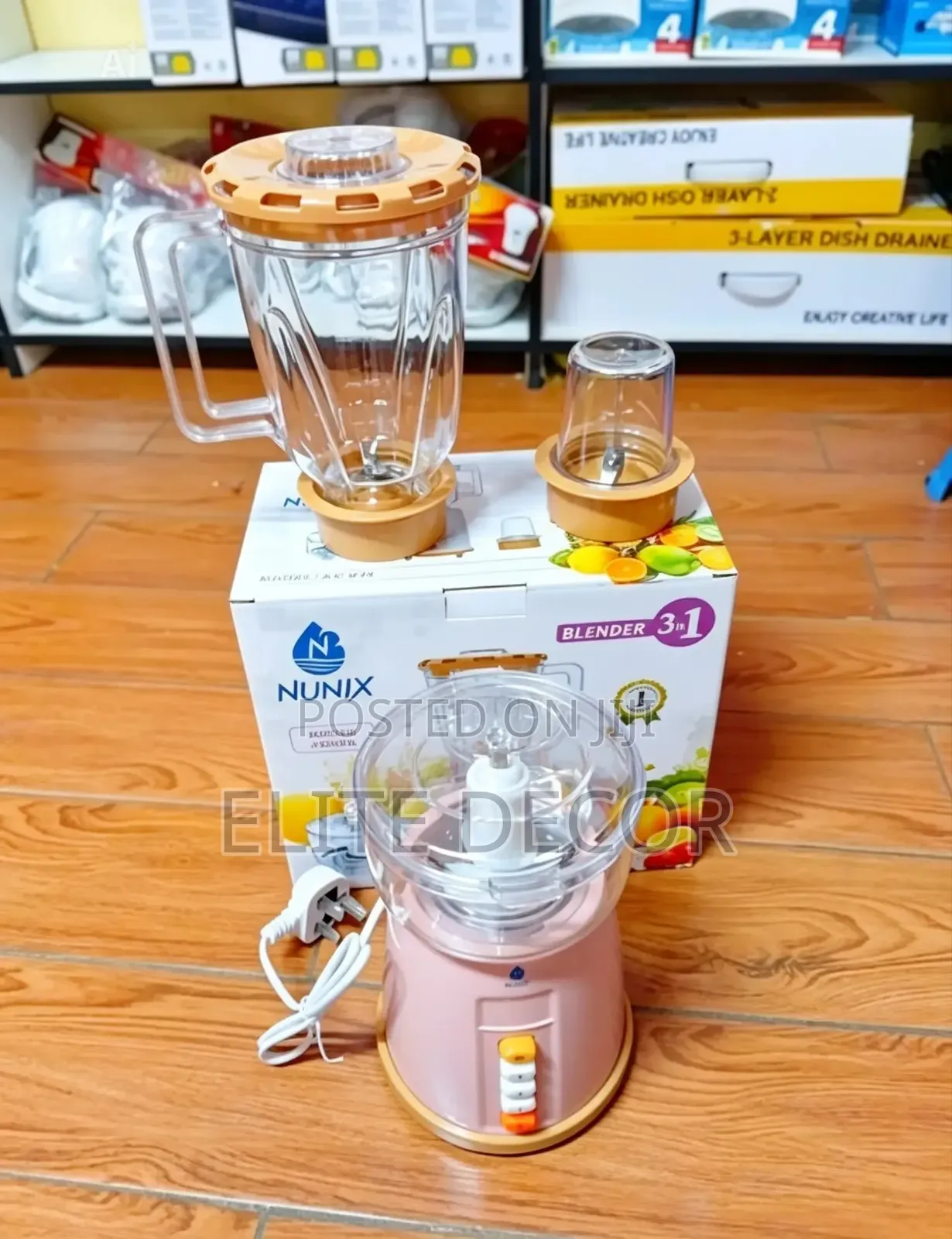 Nunix Ak444 Commercial 3 in 1 Blender Chopper and Grinder