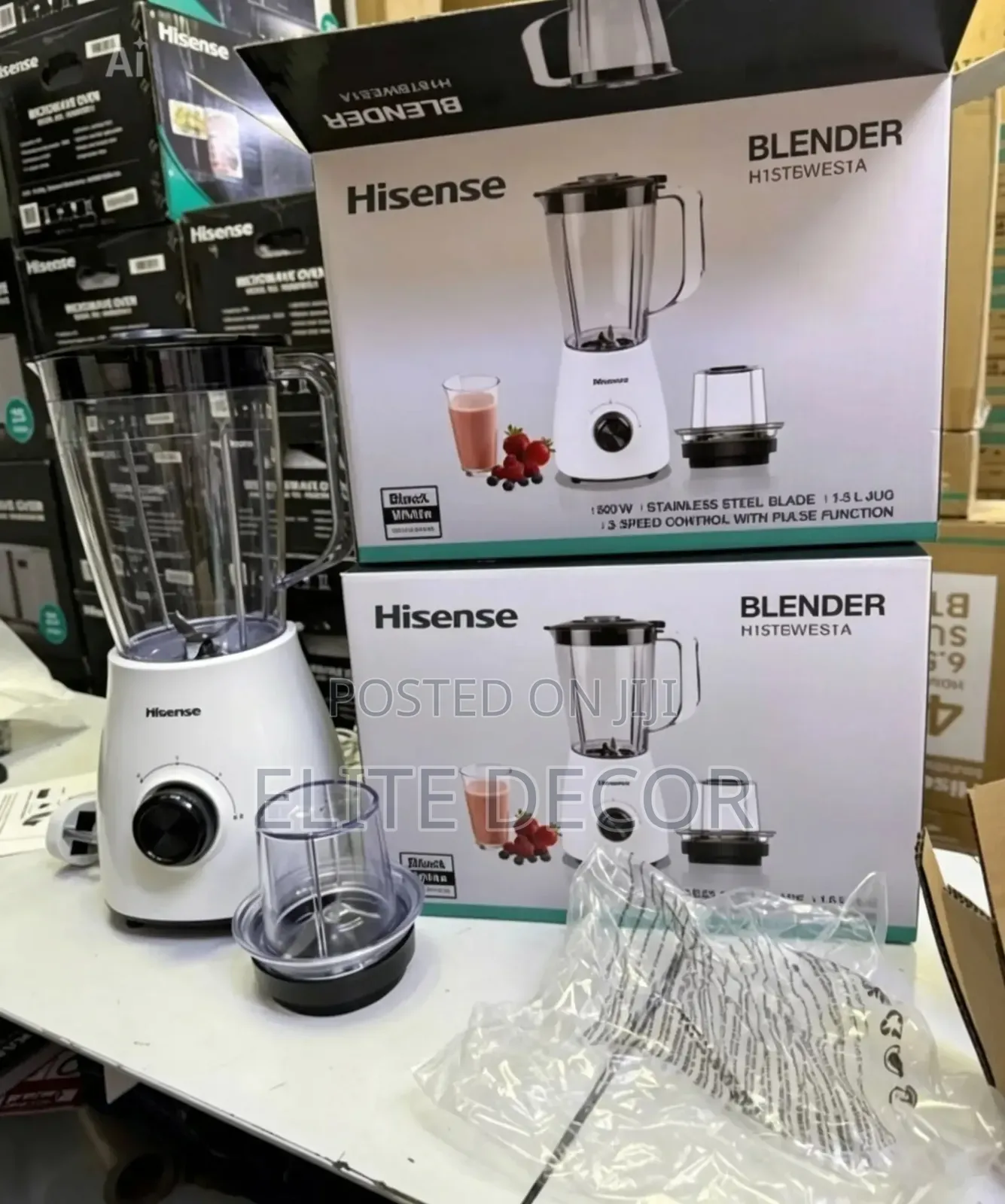 Hisense 500watts Commercial Blender 2 in 1 Grinder