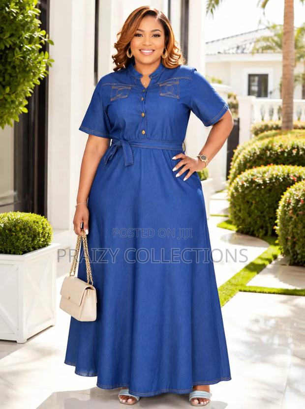 Classic Denim Maxi Dress - thumbnail 2