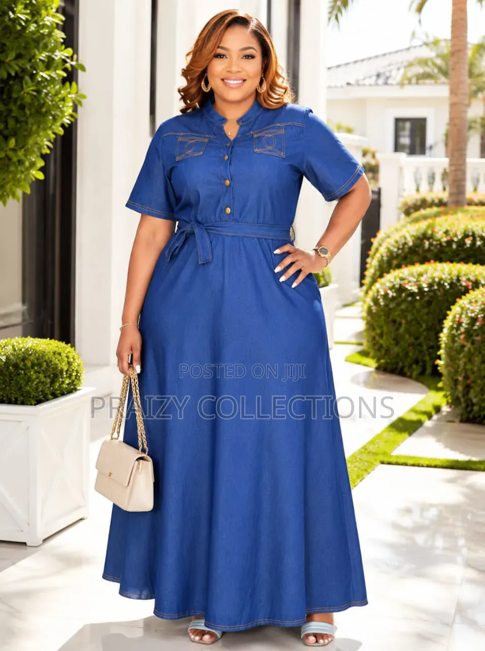 Classic Denim Maxi Dress