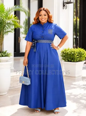 Classic Denim Maxi Dress