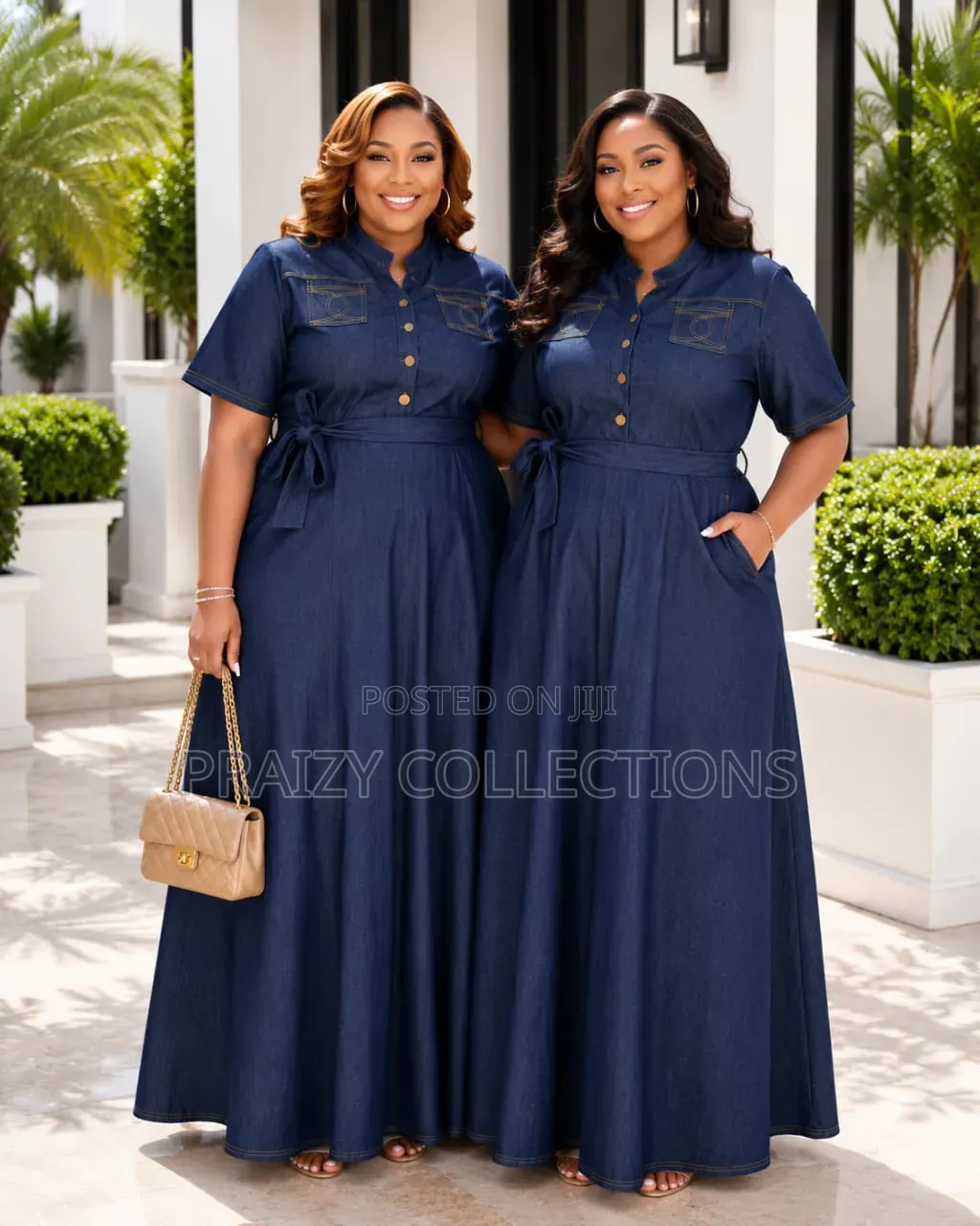 Classic Denim Maxi Dress