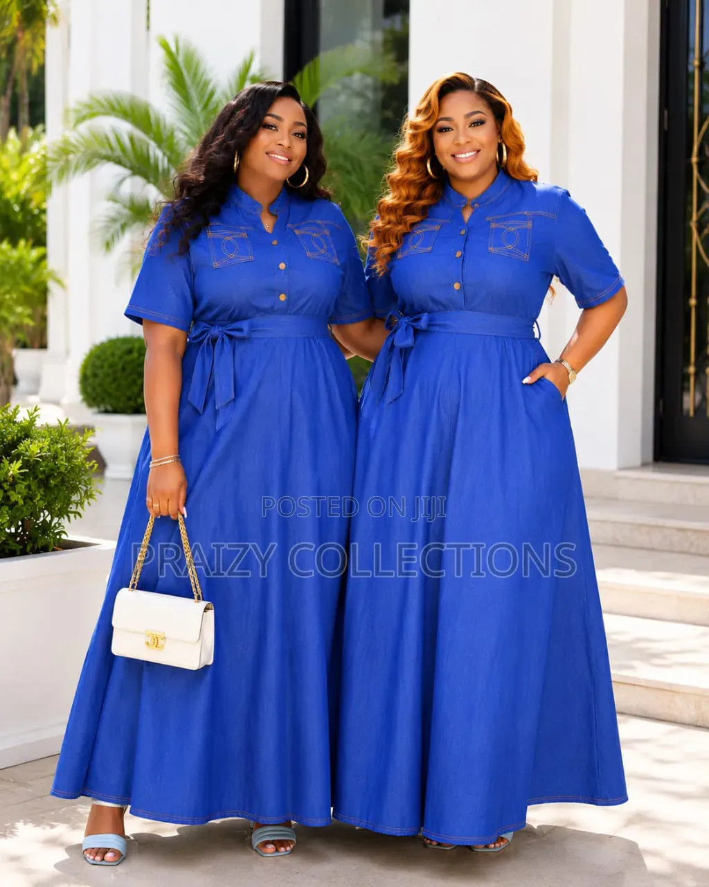 Classic Denim Maxi Dress
