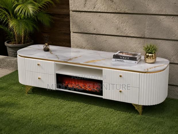 Tv Stand With Fireplace - main view