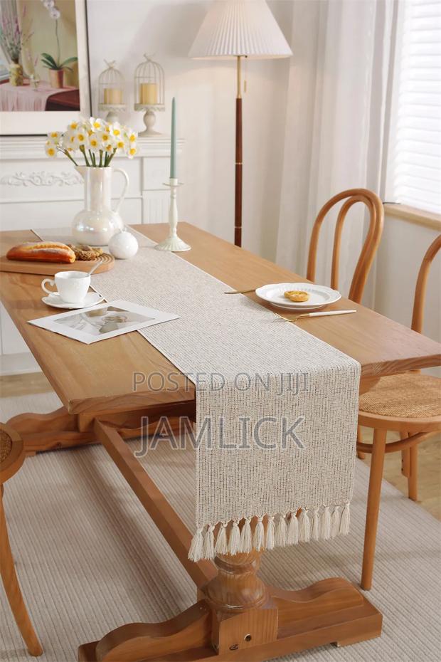 Modern Woven Dining Table Runner 33×228cm - Av - thumbnail 3