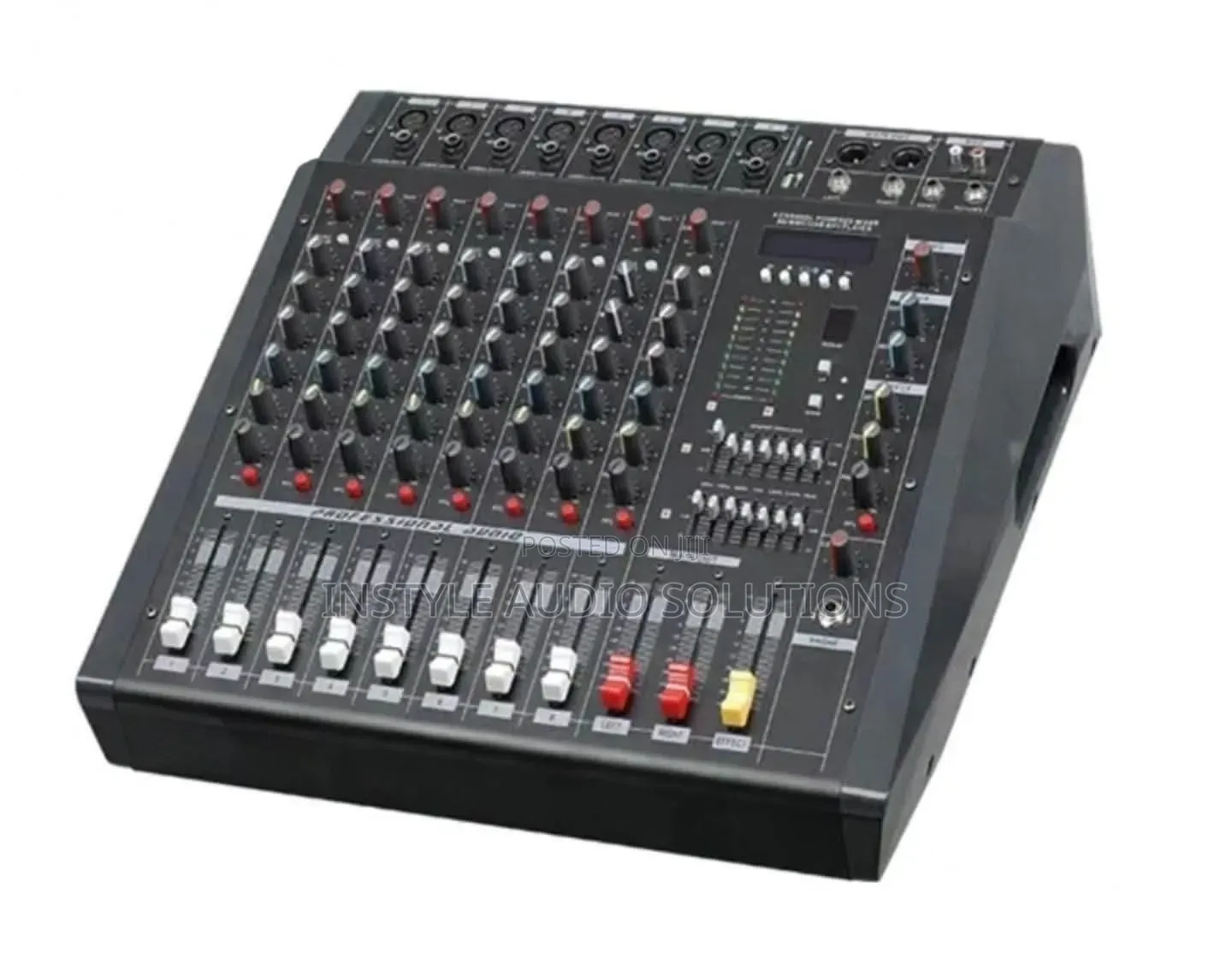 8 Channels Max Powered Mixer Usb and Bluetooth Enabled 1000w Output