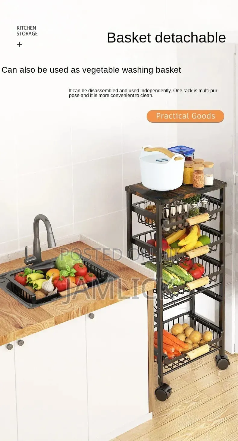 4-Layer Multifunctional Kitchen Storage Rack - Av