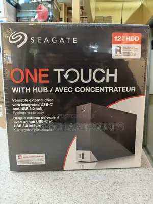 Seagate One Touch Hub With 12tb of Desktop External Hard Drive.