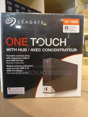 Seagate One Touch Hub With 12tb of Desktop External Hard Drive.
