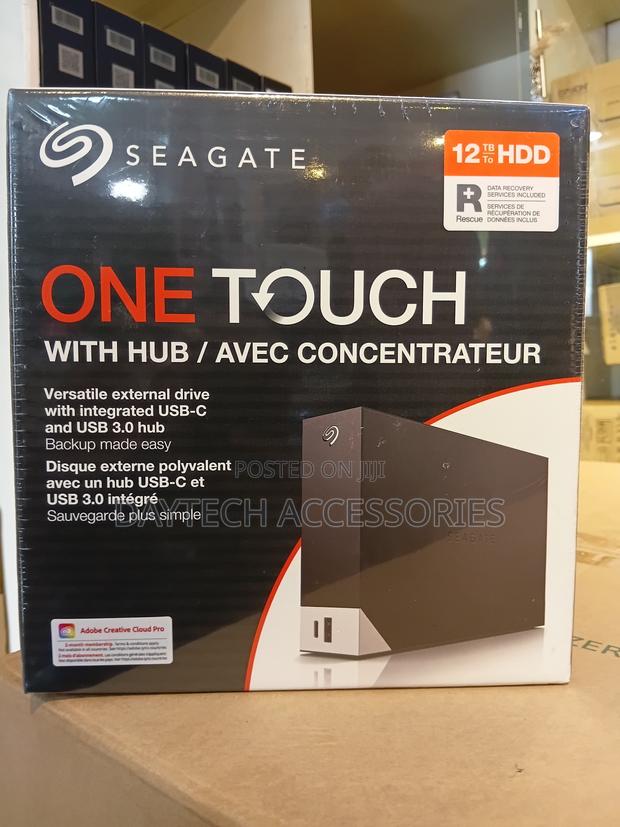 Seagate One Touch Hub With 12tb of Desktop External Hard Drive. - thumbnail 3