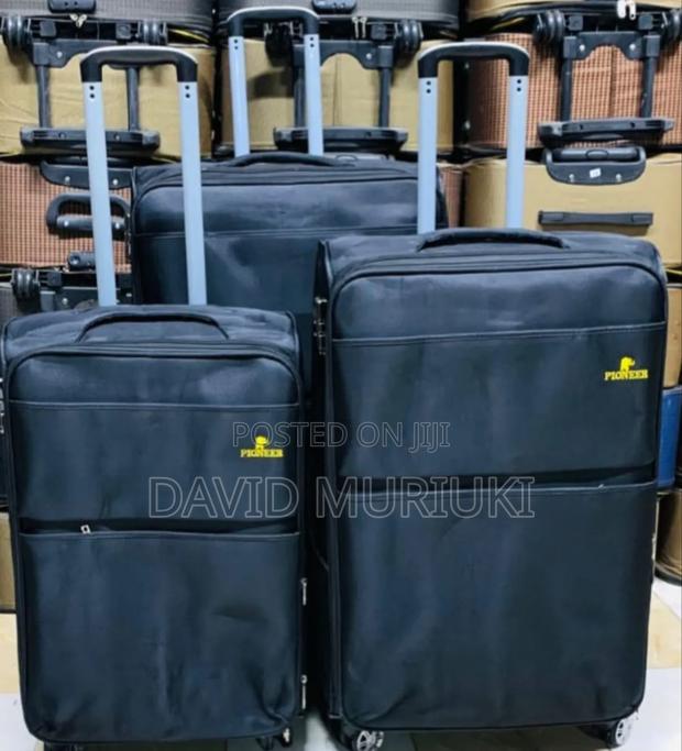 3 in 1 Fabric Laxurious Suitcase Briefcase Travel Bag - thumbnail 2