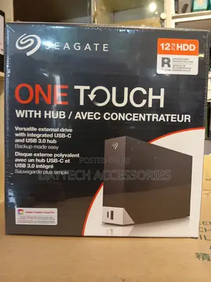 Seagate 12tb One Touch Desktop External Drive With Built-in Hub