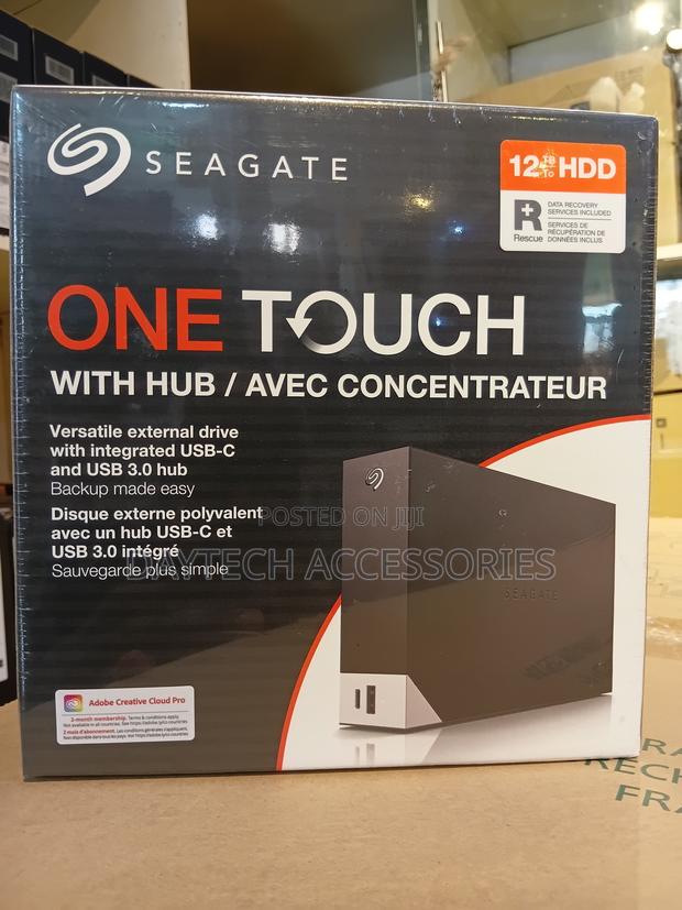 Seagate One Touch Hub 12tb Desktop External Hdd - Black - thumbnail 2
