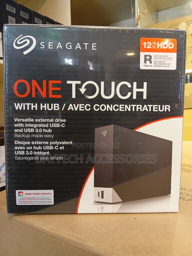 Seagate One Touch Hub 12tb Desktop External Hdd - Black - thumbnail 3