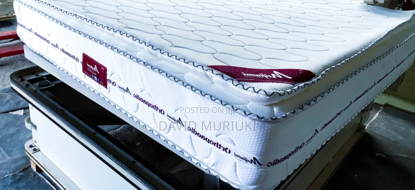Orthopedic Spring Mattress - Grey, Firm, 35-65kg, 5*6-10 Inches