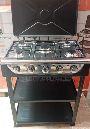Eurochef 5 Burner Standing Cooker With Shelves