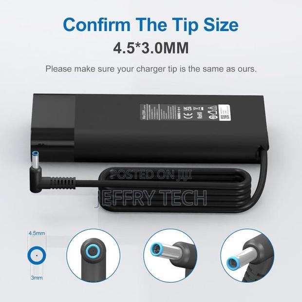 Hp Original 230w Smart Blue Tip 4.5mm Charger Compatible With Omen 15 - thumbnail 4