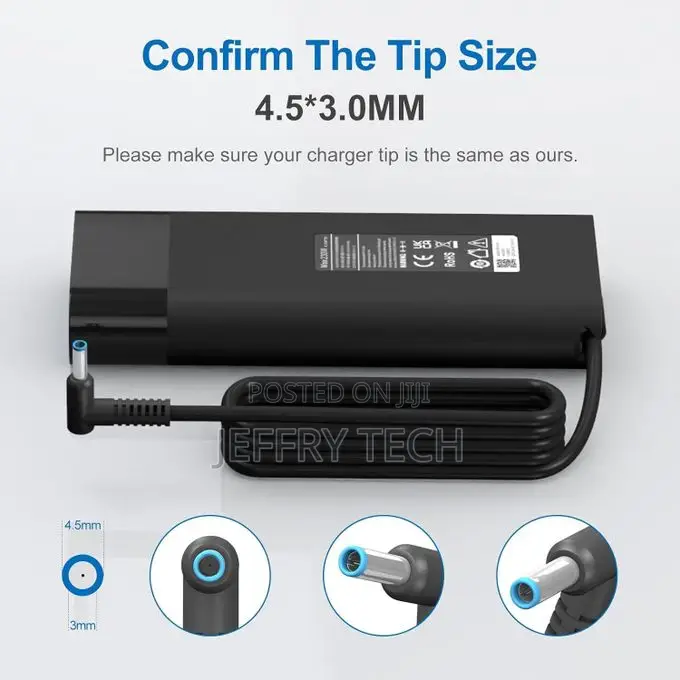 Hp Original 230w Smart Blue Tip 4.5mm Charger Compatible With Omen 15