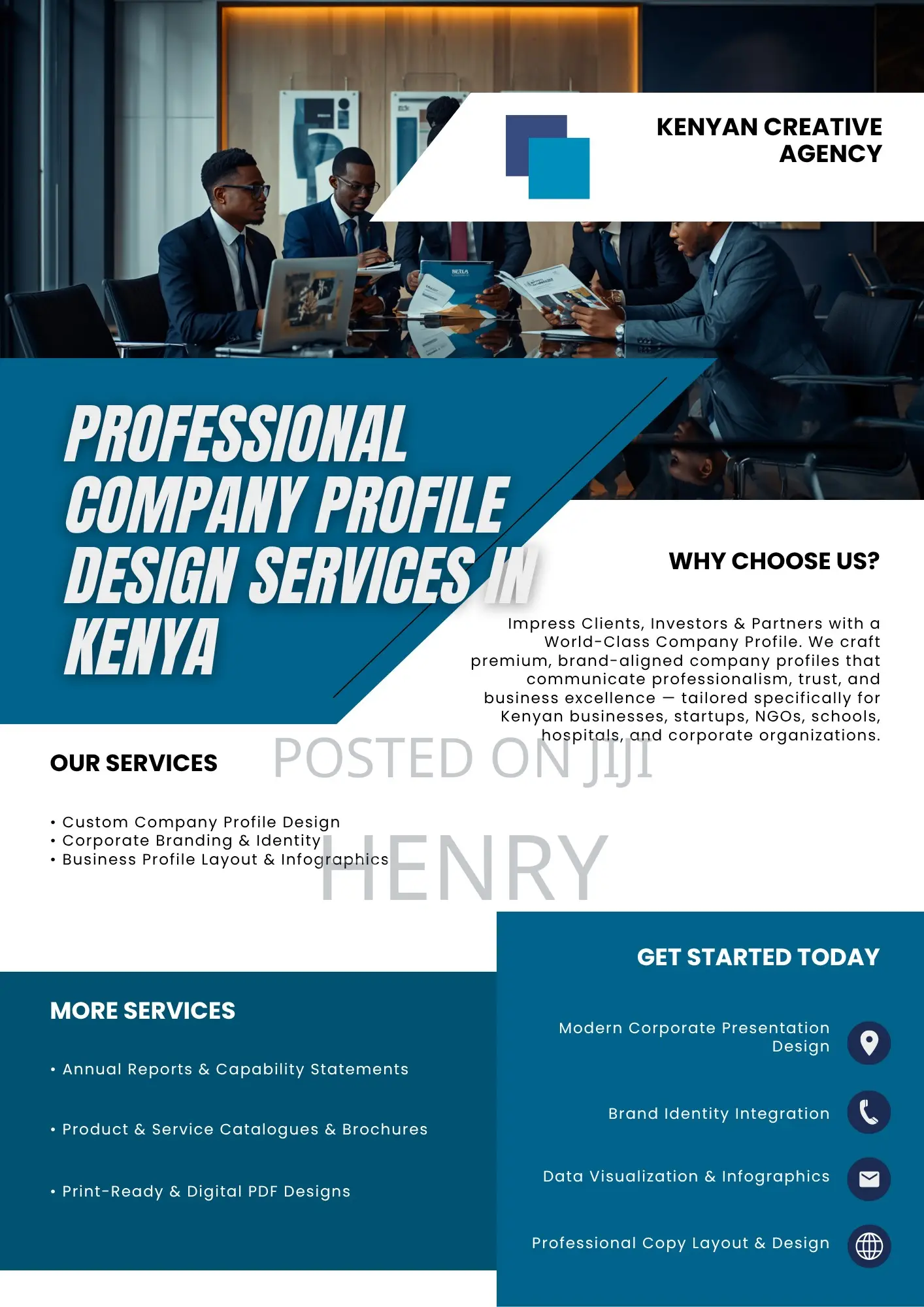 Professional Company Profile Design Services In Kenya