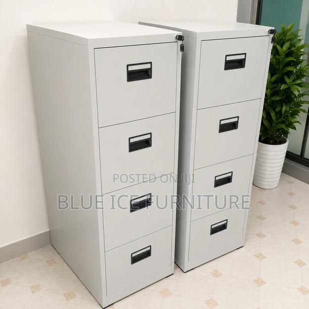 Strong Metallic 4 Drawer Storing Cabinet With Locks