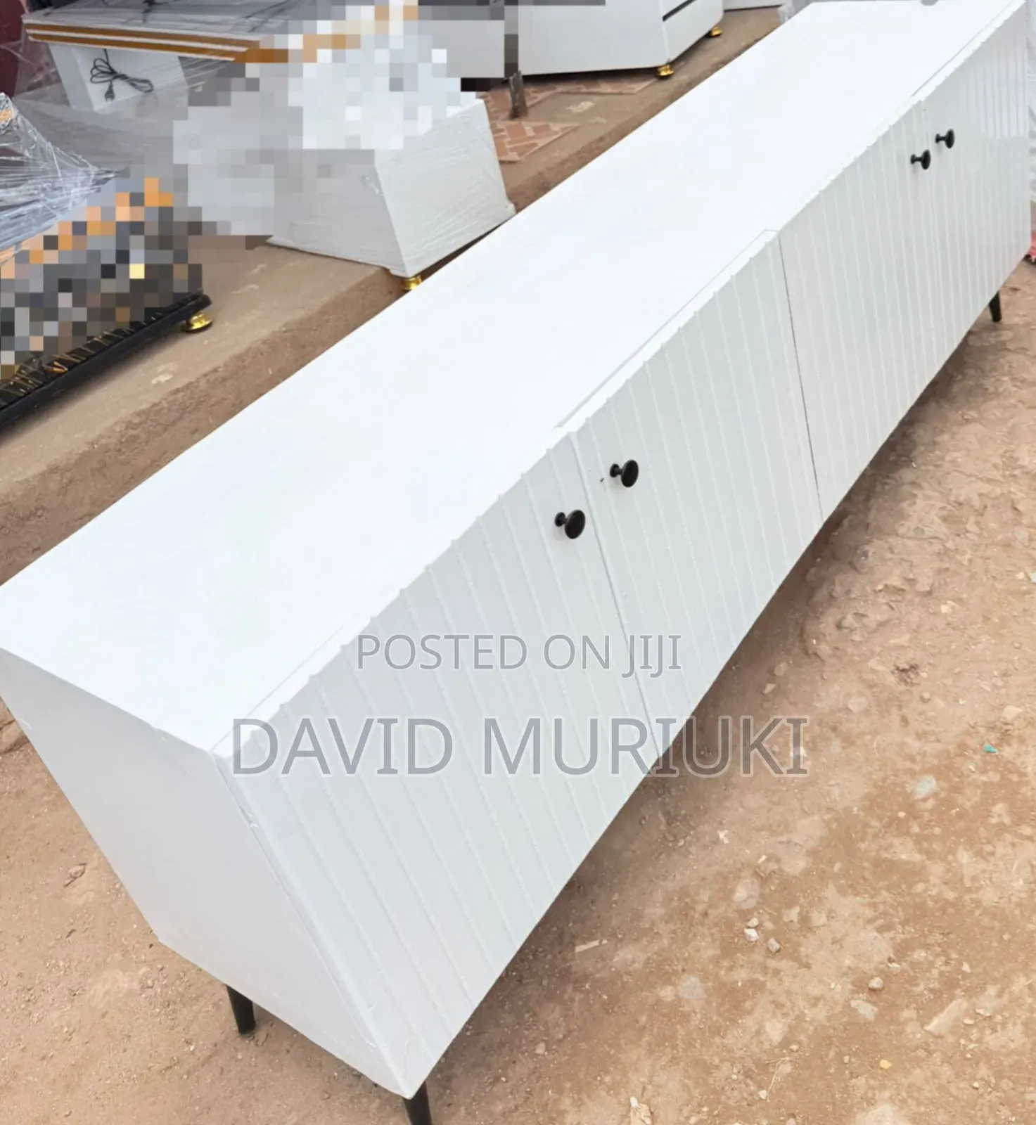 Executive Box Tv Stand With Marble Tops