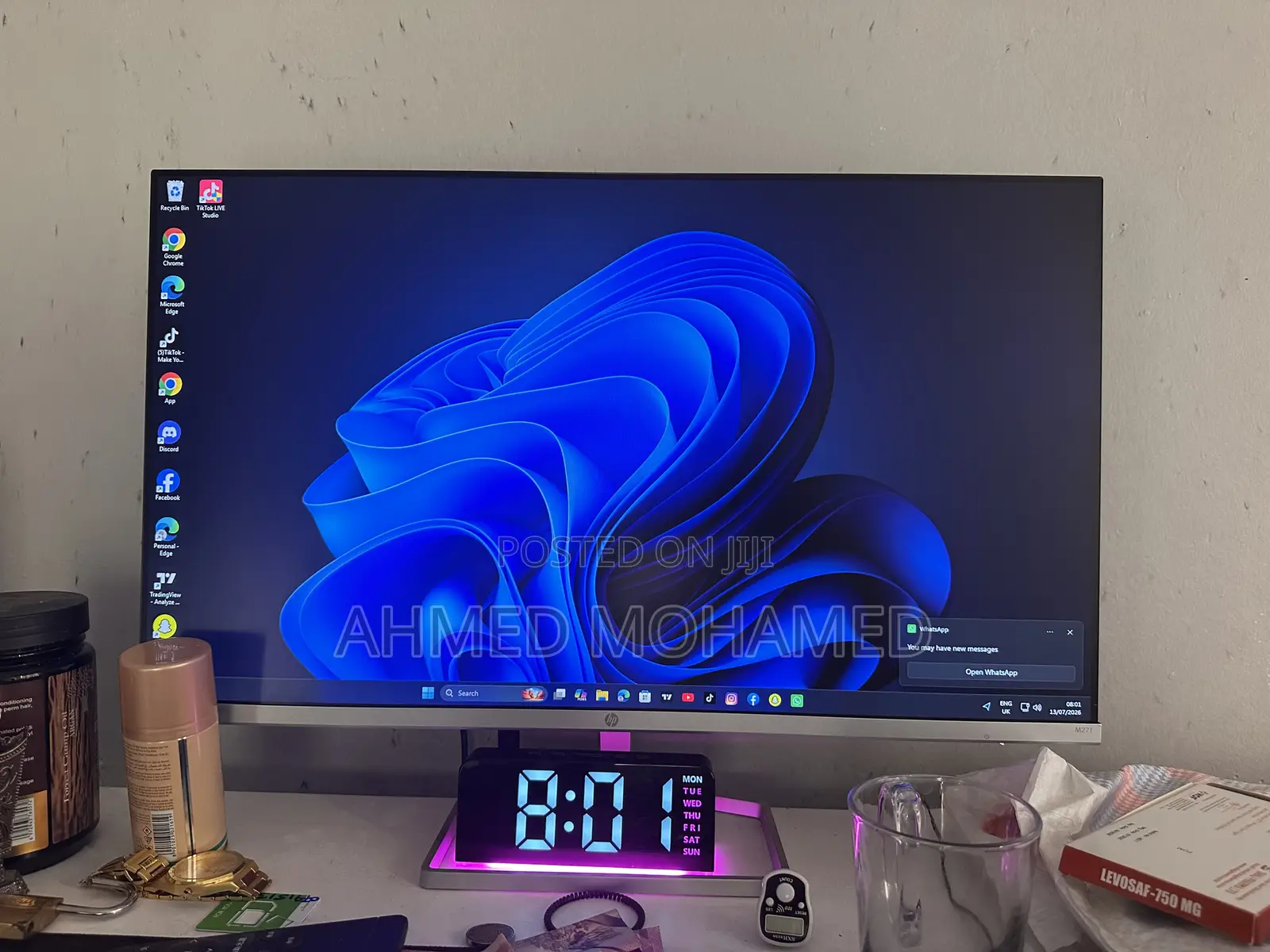 New Desktop Computer HP EliteDesk 705 8GB AMD Ryzen 5 SSD 256GB