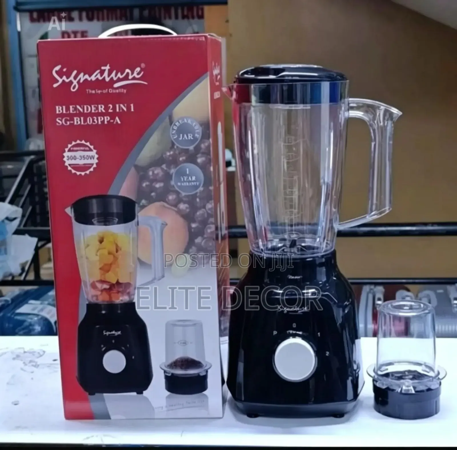 Signature 2-in-1 Blender Grinder – Powerful Kitchen Appliance