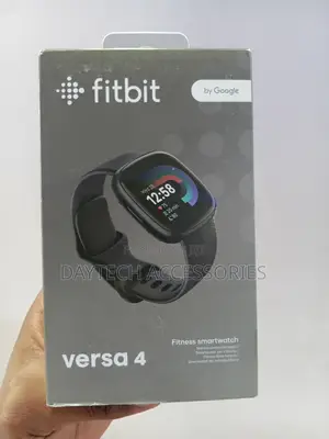 This Fitbit Versa 4 Is a Black Graphite Fitness Smartwatch