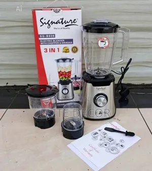 Signature 3-in-1 Blender With Grinder Chopper Commercial Blender