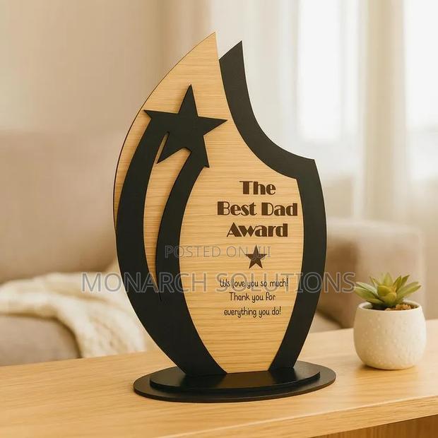 Modern Black Acrylic Awards - main view
