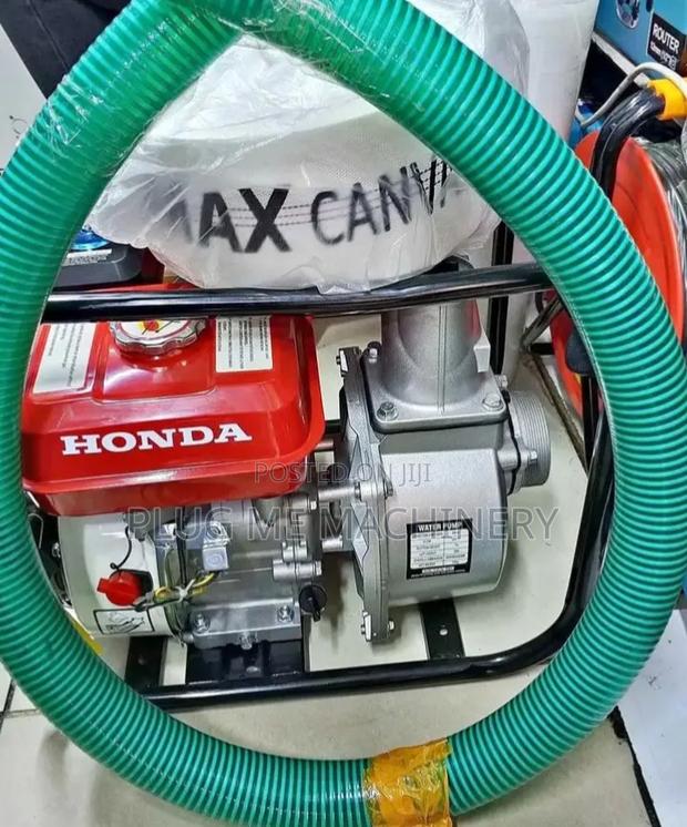 Heavy Duty Honda Complete 3 Inch Water Pump/ Durable Pipe and Canvas - main view