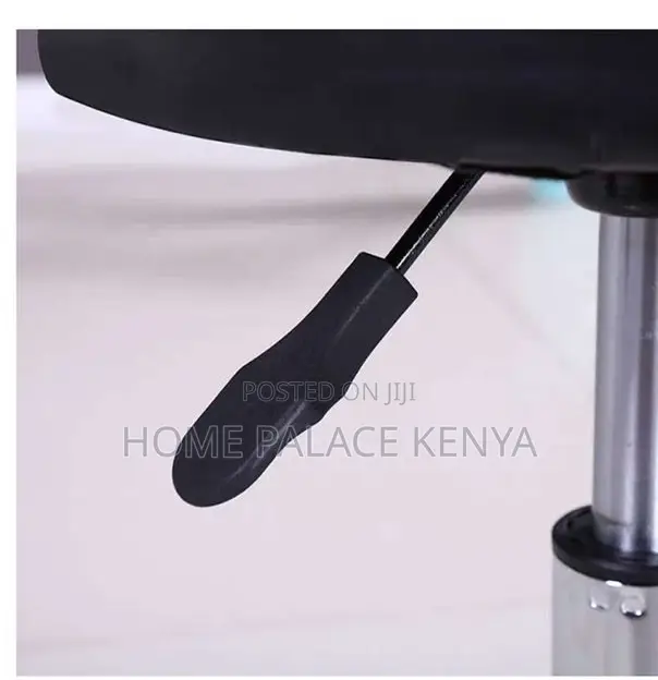 Rolling Stool: Adjustable Black Saddle Stool With 5 Casters