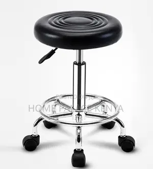 Rolling Stool: Adjustable Black Saddle Stool With 5 Casters
