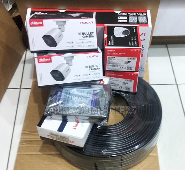 4 Cameras Dahua 4channel CCTV Full Package 1080p Camera