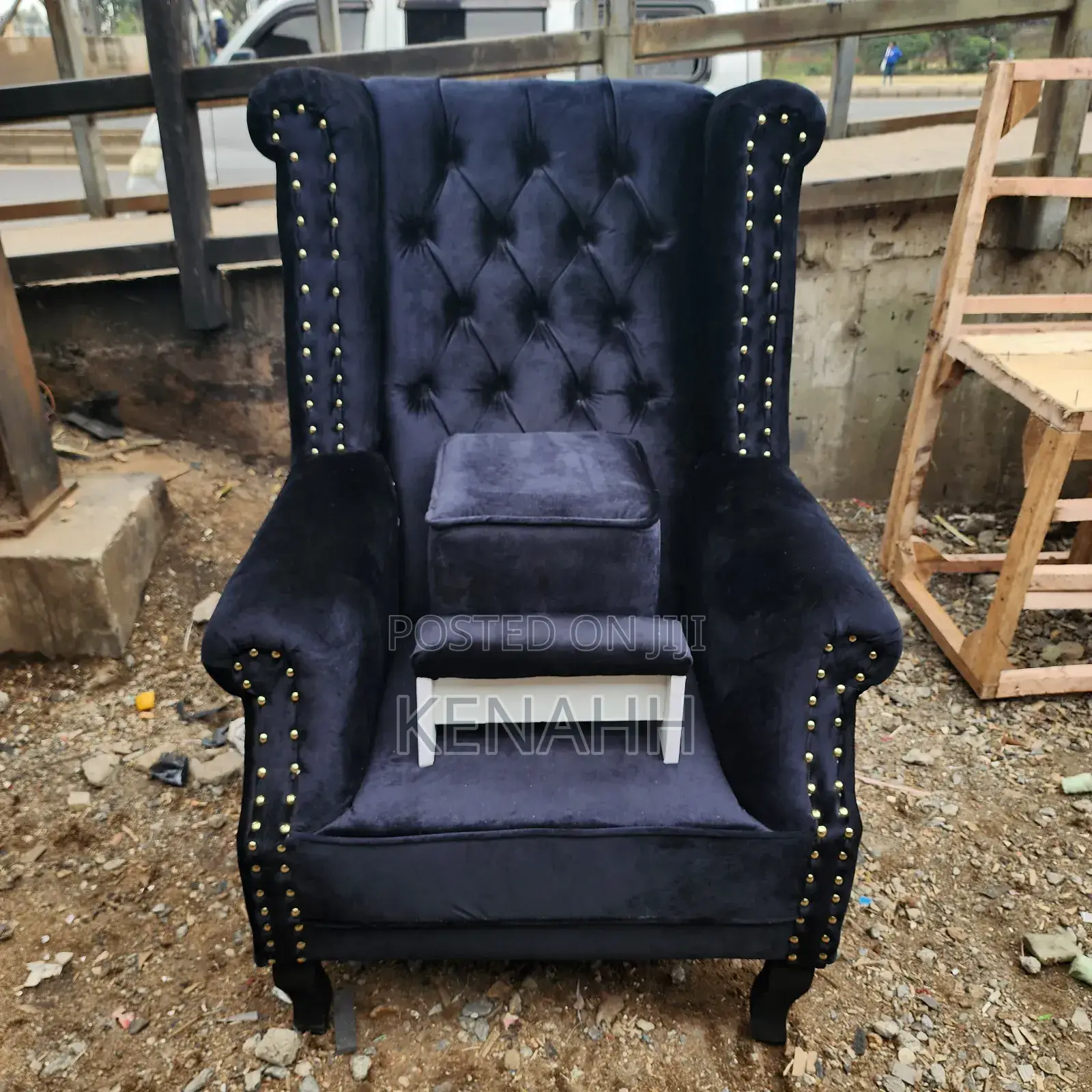Pedicure Chair and Stools