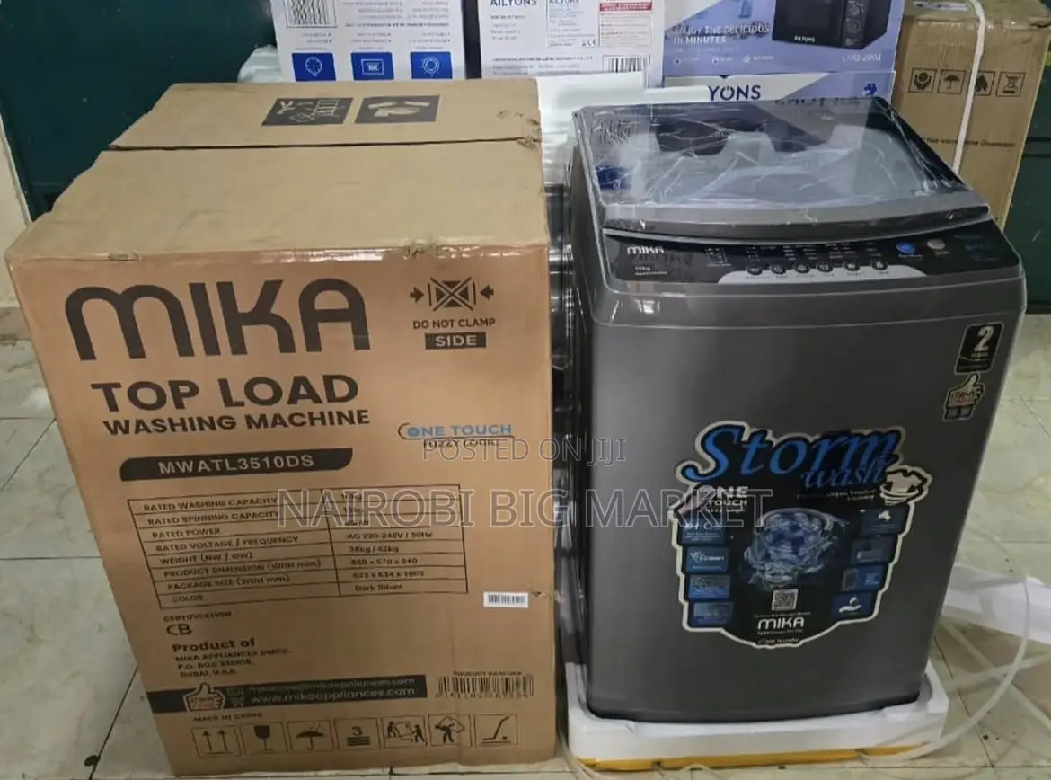 Mika Full Automatic 10kg Single Tub Top Load Washing Machine