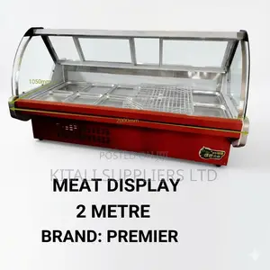 Premier 2-Metre Curved Glass Commercial Meat Display Counter –