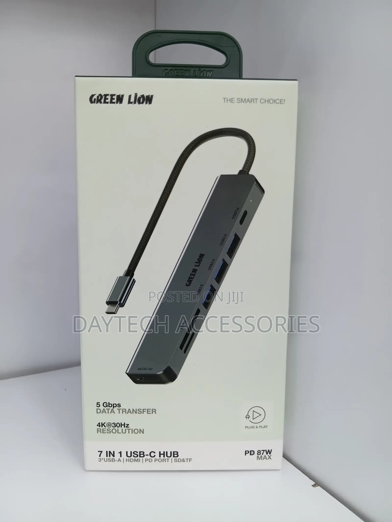 Green Lion 7-in-1 Usb-c Hub - Gray