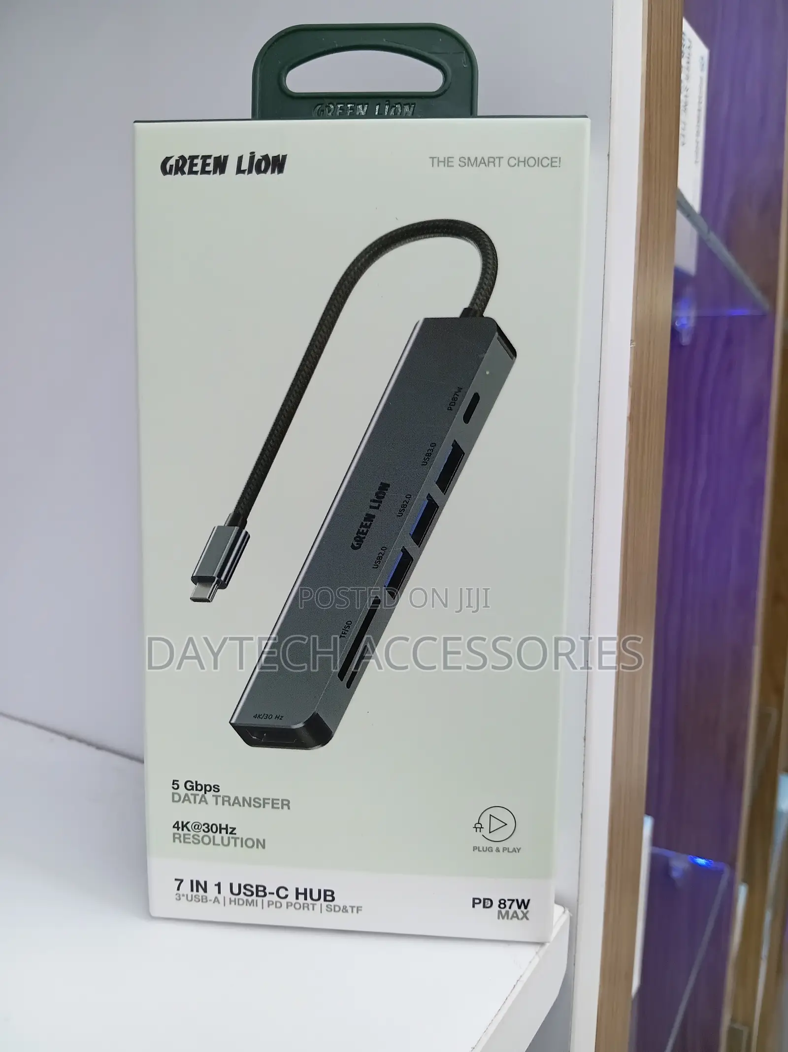 Green Lion 7-in-1 Usb-C Hub With Pd 87w Fast Charging