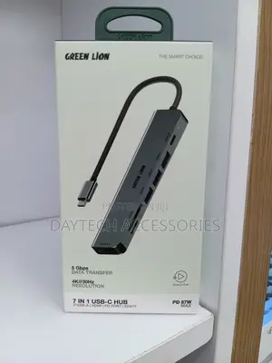 Green Lion 7-in-1 Usb-C Hub With Pd 87w Fast Charging
