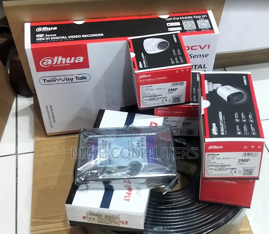 Dahua CCTV Security Cameras / Dahua 4 Channel Full Kit